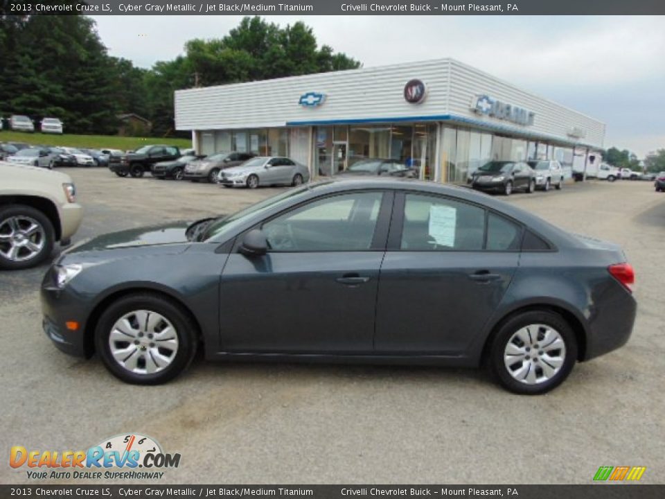 2013 Chevrolet Cruze LS Cyber Gray Metallic / Jet Black/Medium Titanium Photo #2