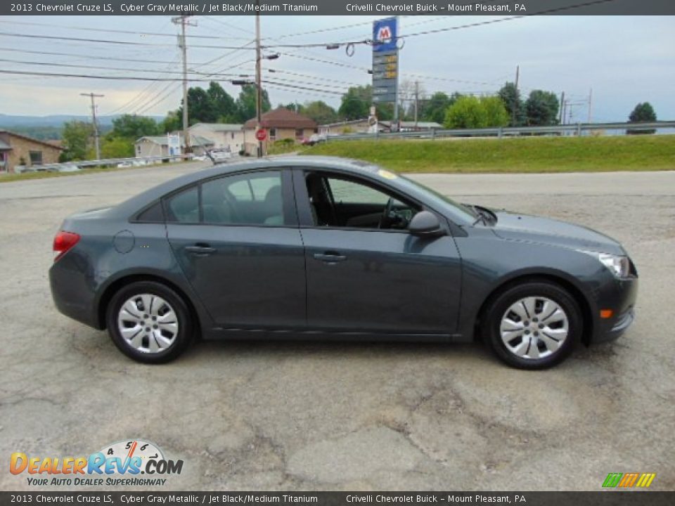 2013 Chevrolet Cruze LS Cyber Gray Metallic / Jet Black/Medium Titanium Photo #7