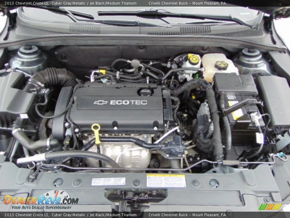 2013 Chevrolet Cruze LS Cyber Gray Metallic / Jet Black/Medium Titanium Photo #10