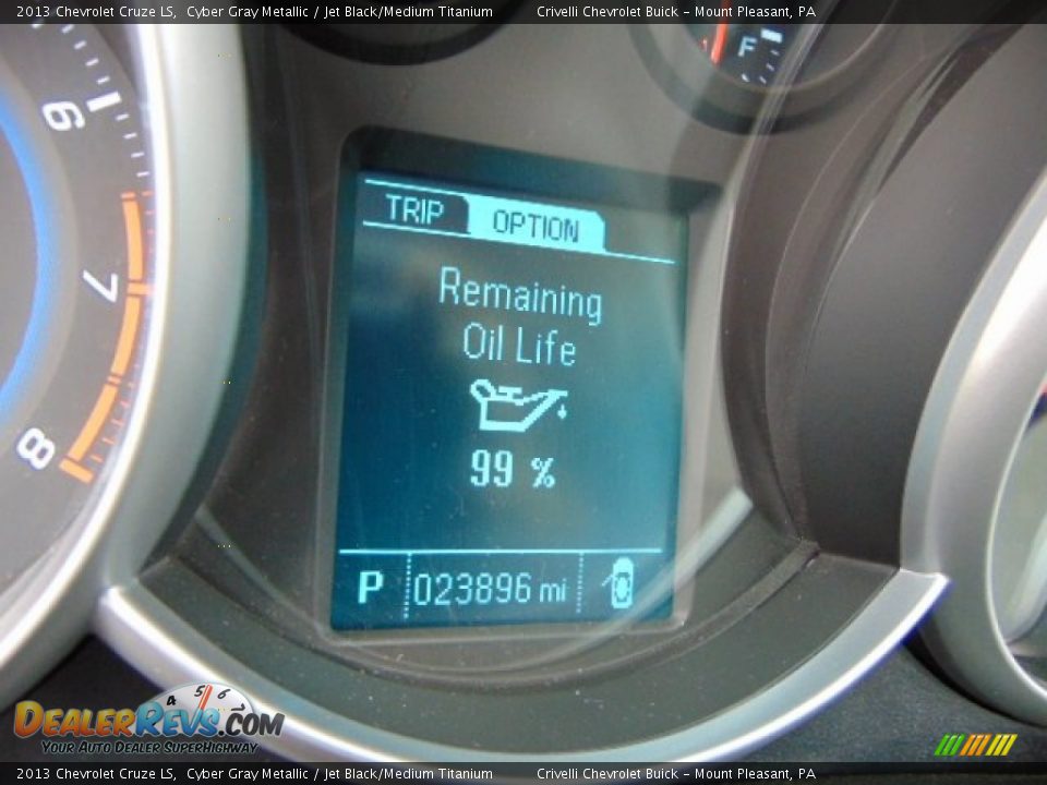 2013 Chevrolet Cruze LS Cyber Gray Metallic / Jet Black/Medium Titanium Photo #35