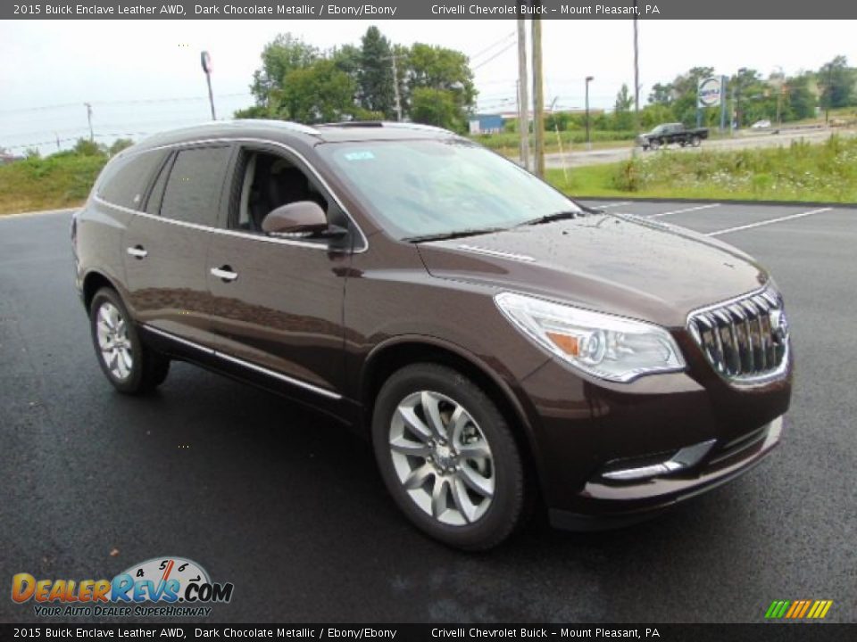 Front 3/4 View of 2015 Buick Enclave Leather AWD Photo #6