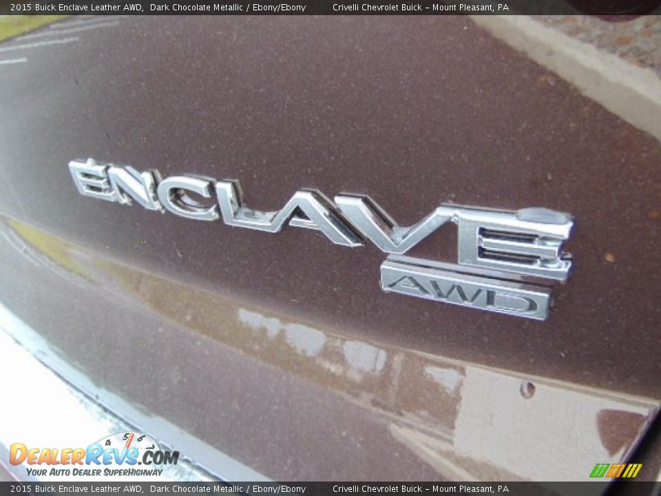 2015 Buick Enclave Leather AWD Dark Chocolate Metallic / Ebony/Ebony Photo #8