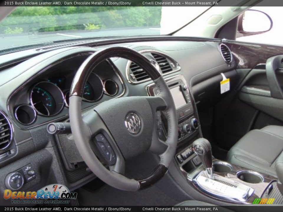 Dashboard of 2015 Buick Enclave Leather AWD Photo #9