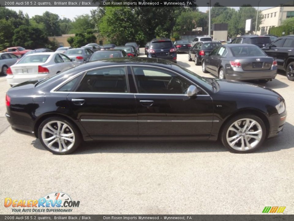Brilliant Black 2008 Audi S8 5.2 quattro Photo #2