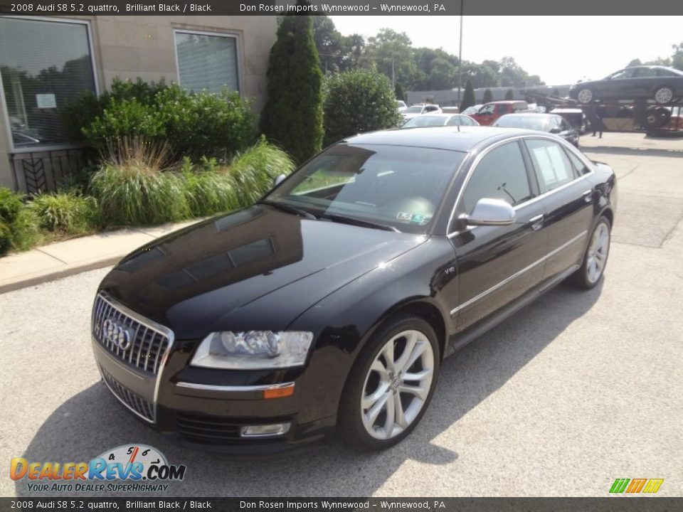 2008 Audi S8 5.2 quattro Brilliant Black / Black Photo #4