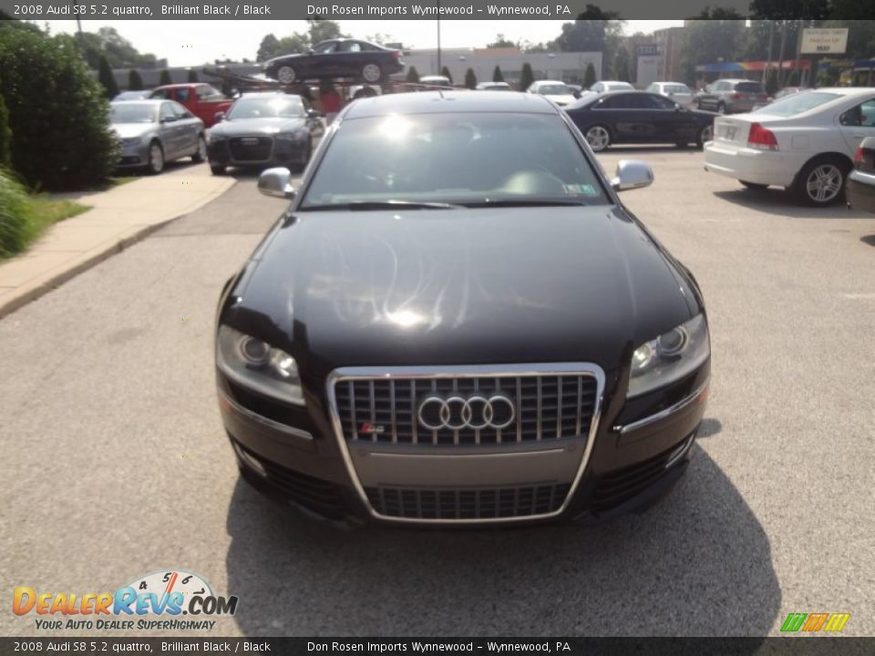 2008 Audi S8 5.2 quattro Brilliant Black / Black Photo #8