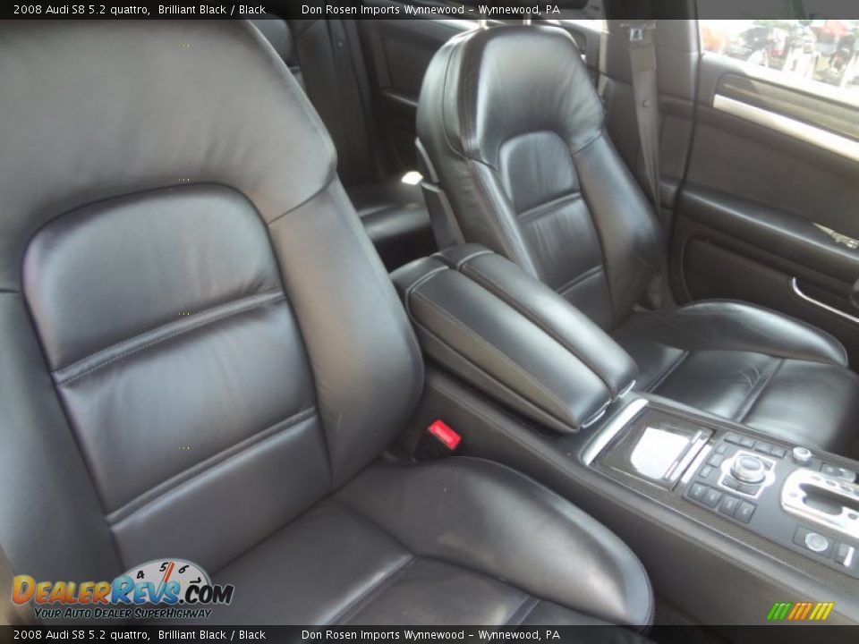 2008 Audi S8 5.2 quattro Brilliant Black / Black Photo #11