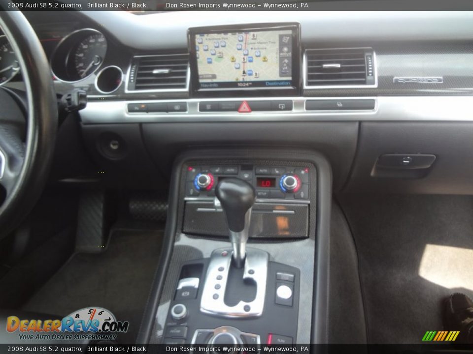 2008 Audi S8 5.2 quattro Brilliant Black / Black Photo #13