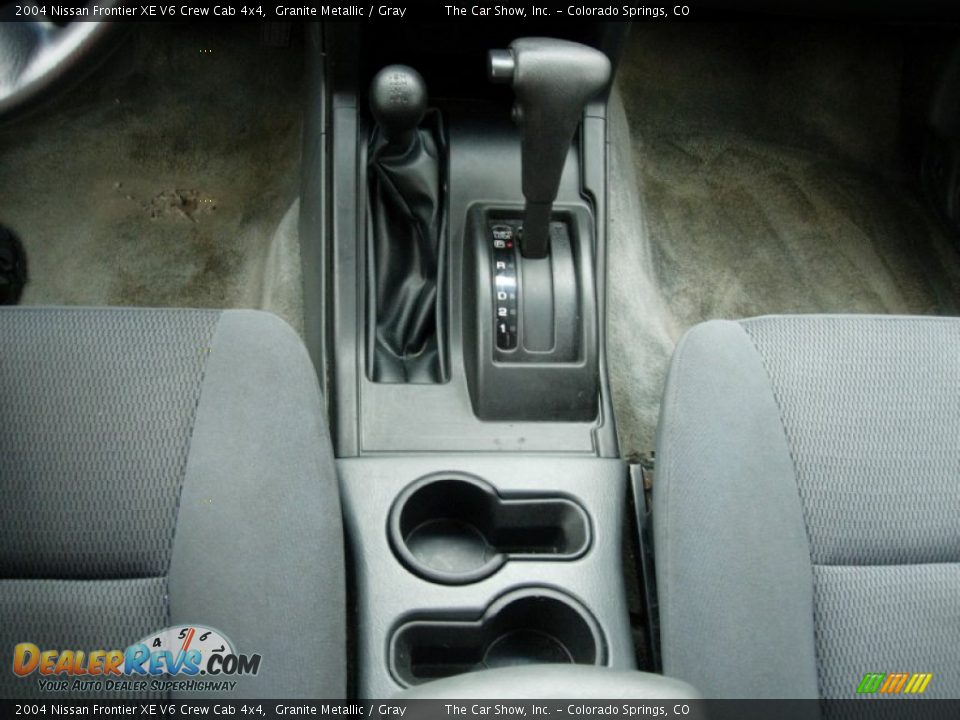 2004 Nissan Frontier XE V6 Crew Cab 4x4 Granite Metallic / Gray Photo #5