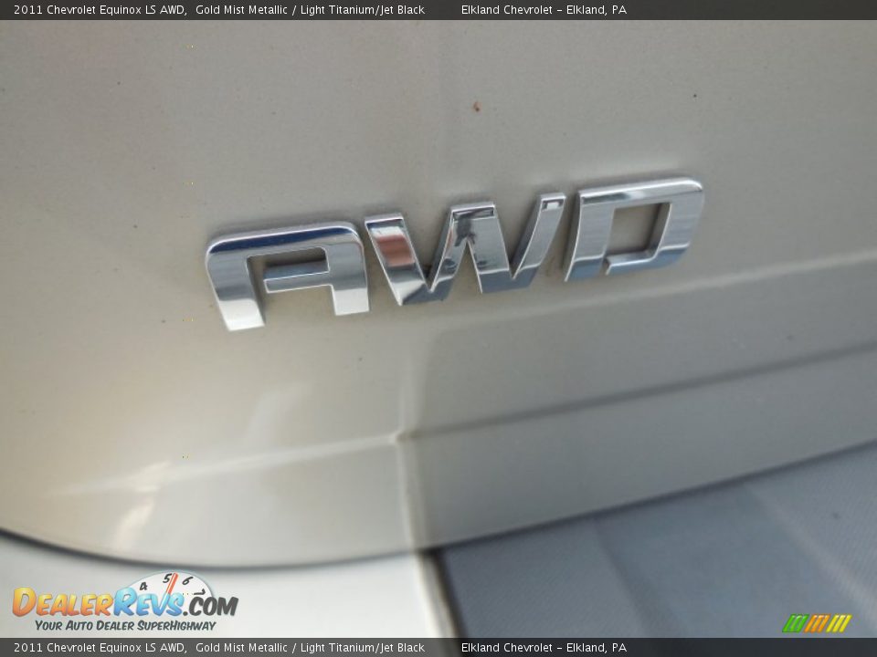2011 Chevrolet Equinox LS AWD Gold Mist Metallic / Light Titanium/Jet Black Photo #10