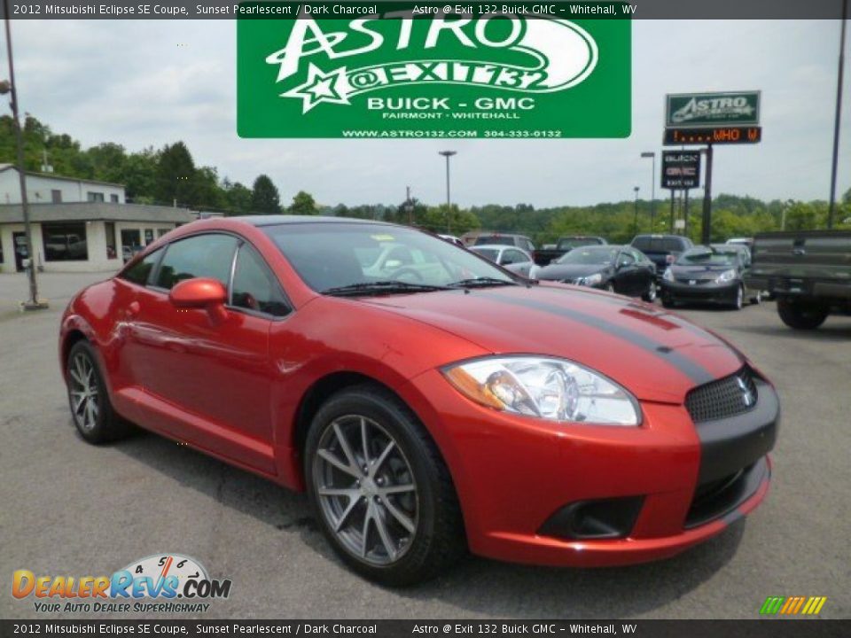 2012 Mitsubishi Eclipse SE Coupe Sunset Pearlescent / Dark Charcoal Photo #1