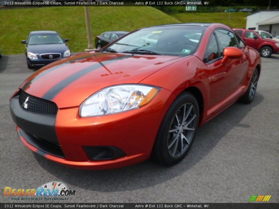 2012 Mitsubishi Eclipse SE Coupe Sunset Pearlescent / Dark Charcoal Photo #3