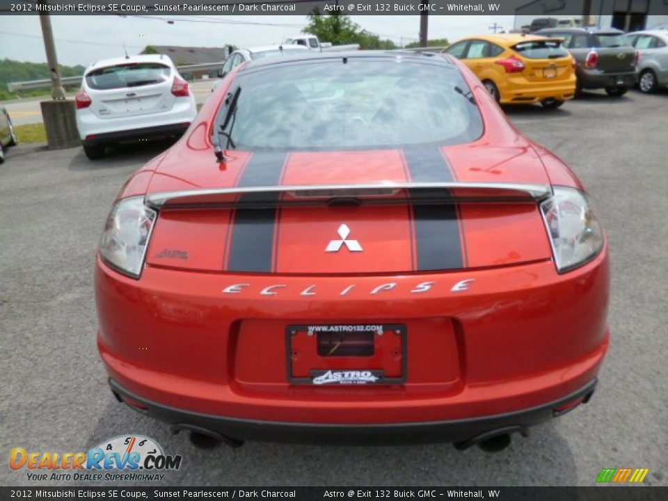 2012 Mitsubishi Eclipse SE Coupe Sunset Pearlescent / Dark Charcoal Photo #6