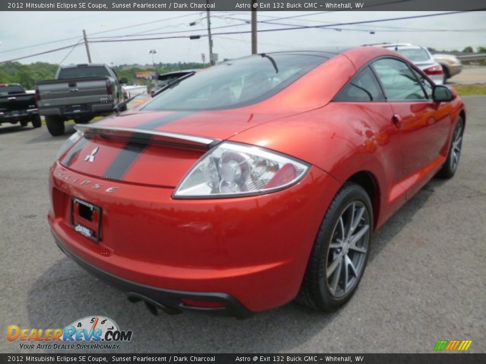 2012 Mitsubishi Eclipse SE Coupe Sunset Pearlescent / Dark Charcoal Photo #7