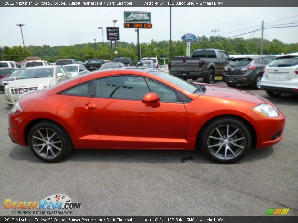 2012 Mitsubishi Eclipse SE Coupe Sunset Pearlescent / Dark Charcoal Photo #8
