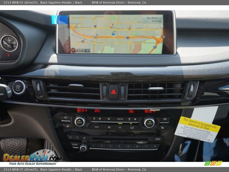 2014 BMW X5 sDrive35i Black Sapphire Metallic / Black Photo #7