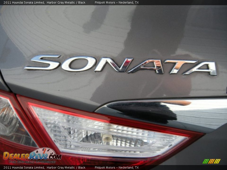 2011 Hyundai Sonata Limited Harbor Gray Metallic / Black Photo #20