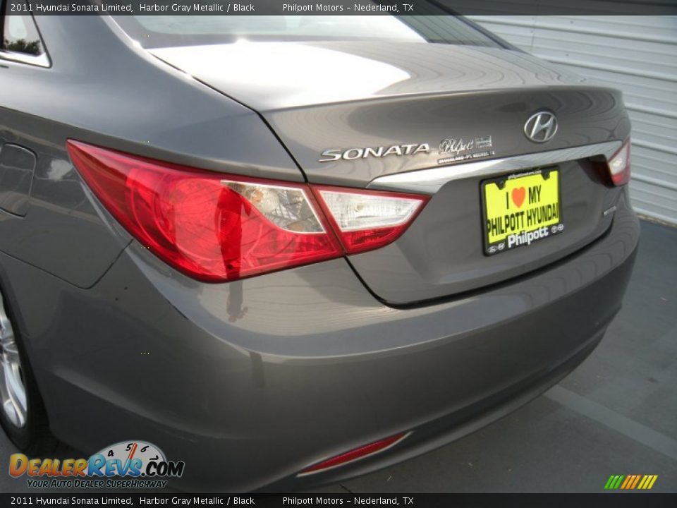 2011 Hyundai Sonata Limited Harbor Gray Metallic / Black Photo #21