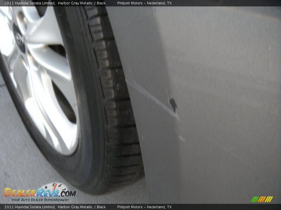 2011 Hyundai Sonata Limited Harbor Gray Metallic / Black Photo #25
