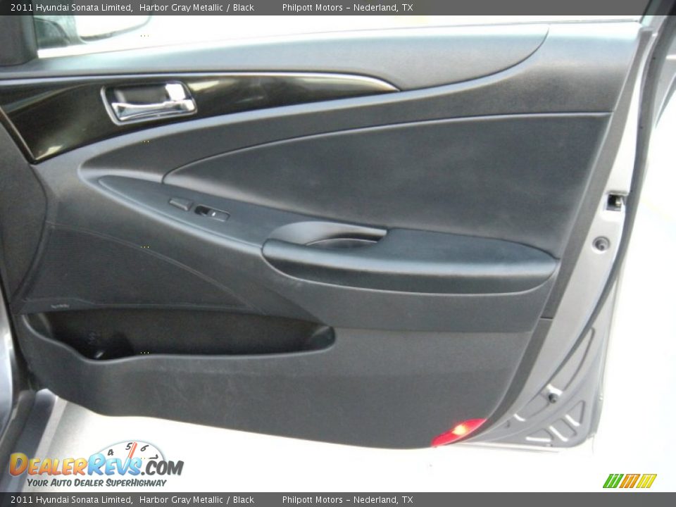 2011 Hyundai Sonata Limited Harbor Gray Metallic / Black Photo #28