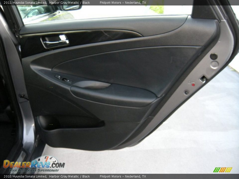 2011 Hyundai Sonata Limited Harbor Gray Metallic / Black Photo #31