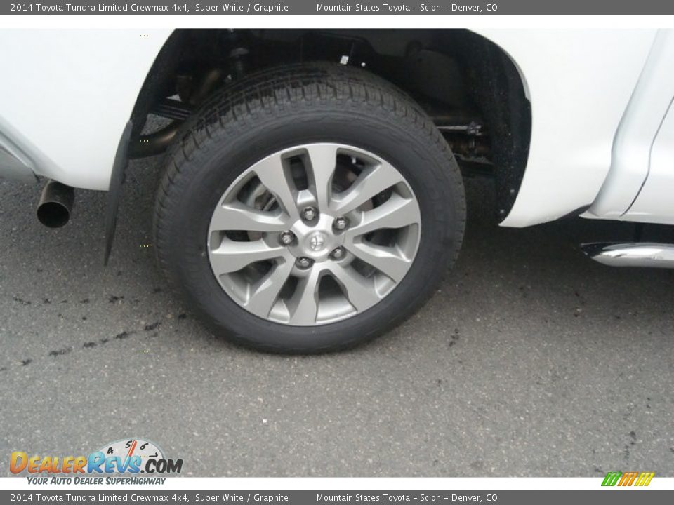 2014 Toyota Tundra Limited Crewmax 4x4 Super White / Graphite Photo #12