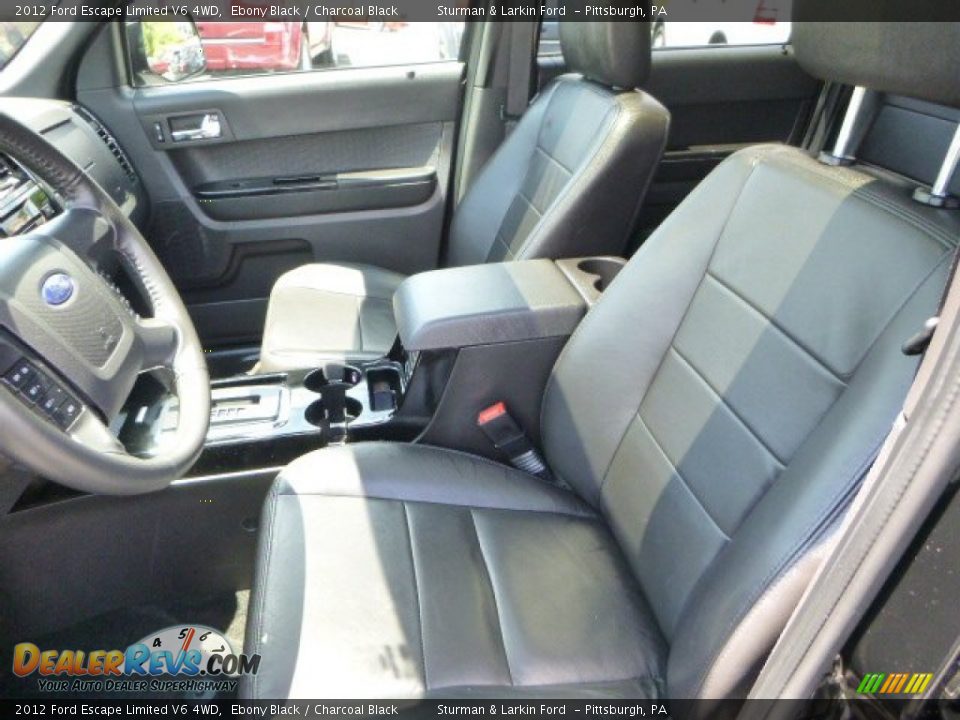 2012 Ford Escape Limited V6 4WD Ebony Black / Charcoal Black Photo #7