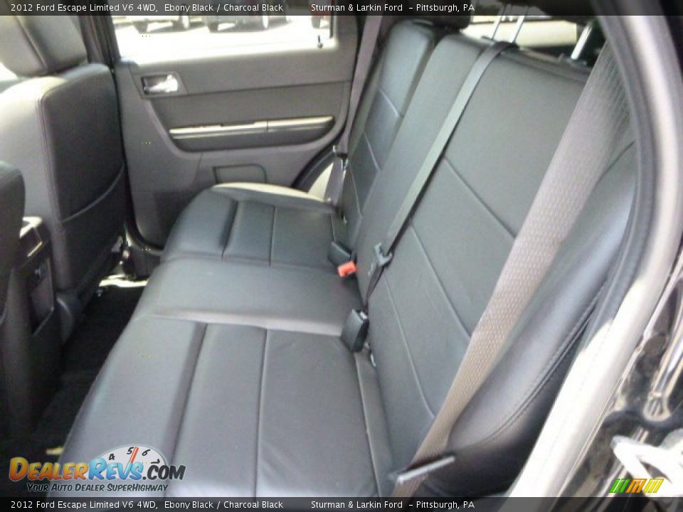 2012 Ford Escape Limited V6 4WD Ebony Black / Charcoal Black Photo #8