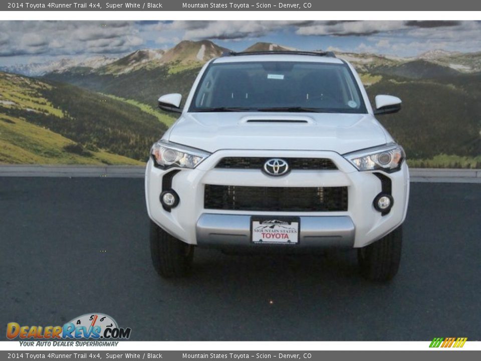 2014 Toyota 4Runner Trail 4x4 Super White / Black Photo #2