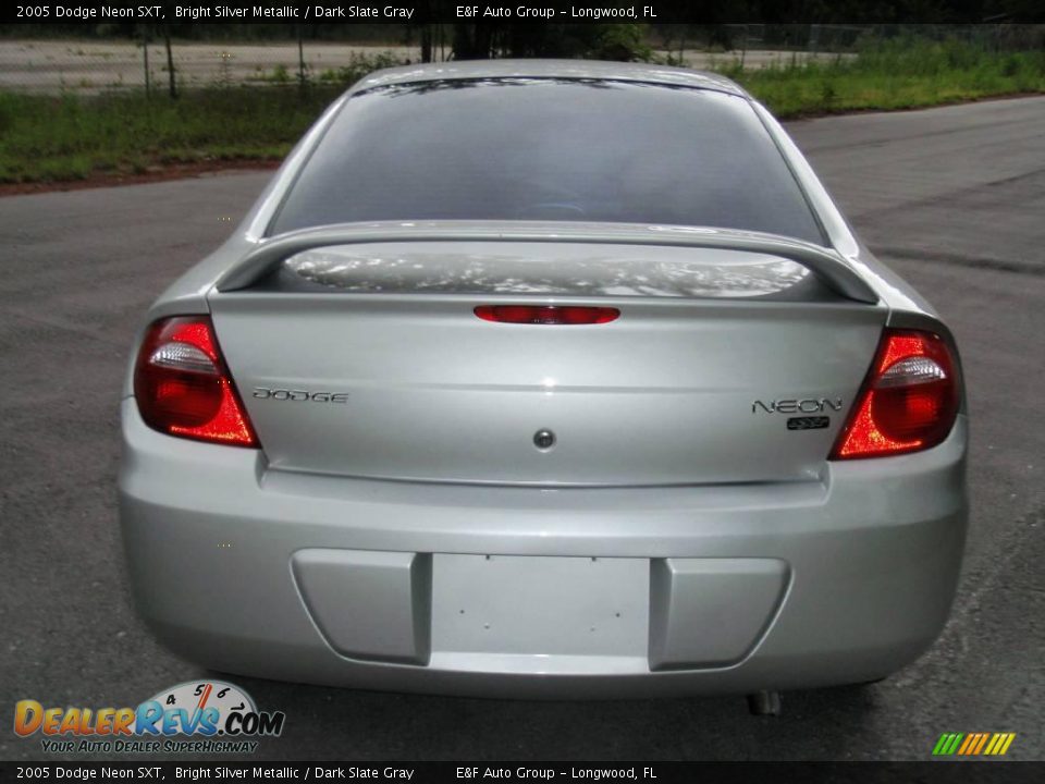 2005 Dodge Neon SXT Bright Silver Metallic / Dark Slate Gray Photo #6