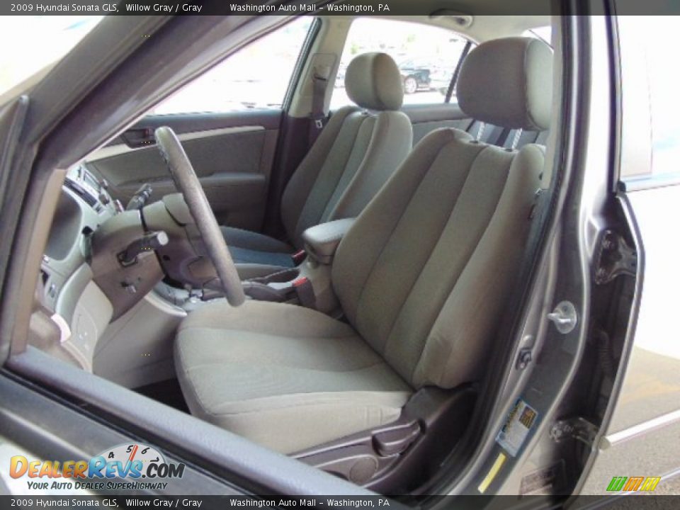 2009 Hyundai Sonata GLS Willow Gray / Gray Photo #10