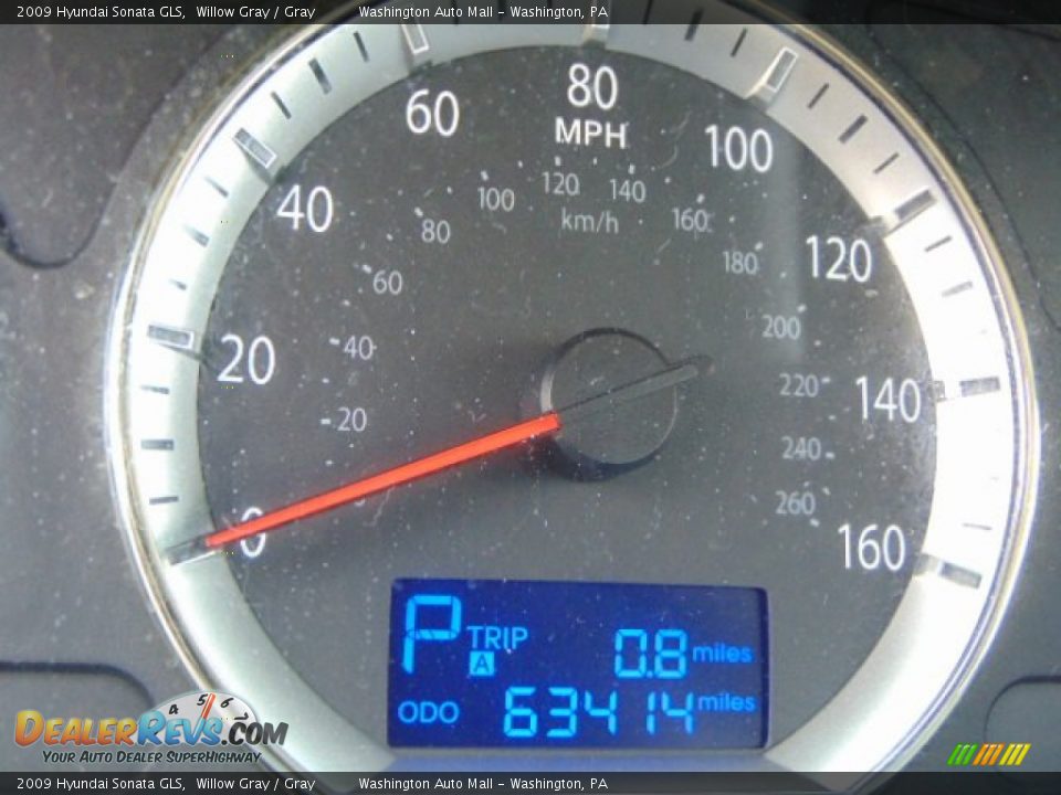 2009 Hyundai Sonata GLS Willow Gray / Gray Photo #20