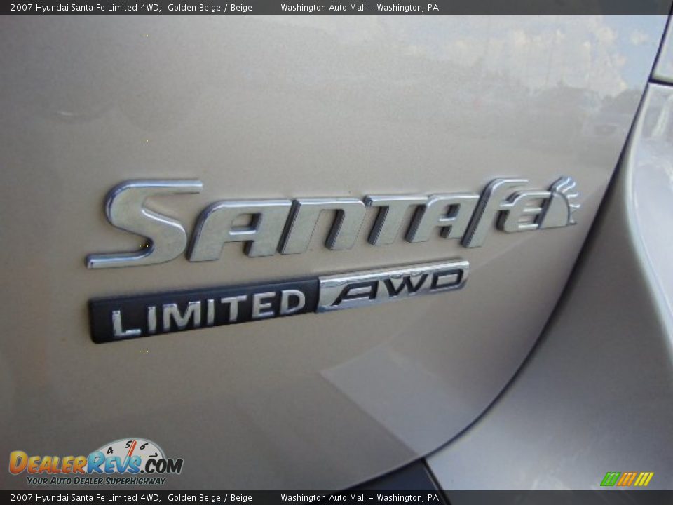 2007 Hyundai Santa Fe Limited 4WD Golden Beige / Beige Photo #8