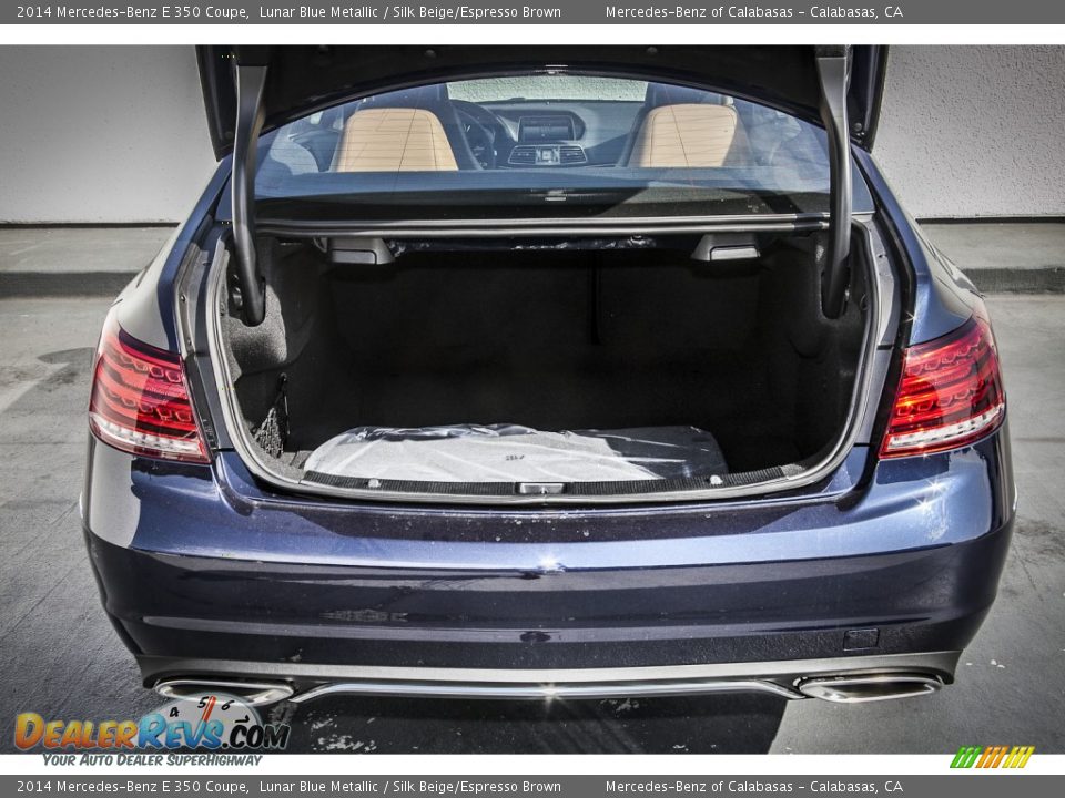 2014 Mercedes-Benz E 350 Coupe Lunar Blue Metallic / Silk Beige/Espresso Brown Photo #4