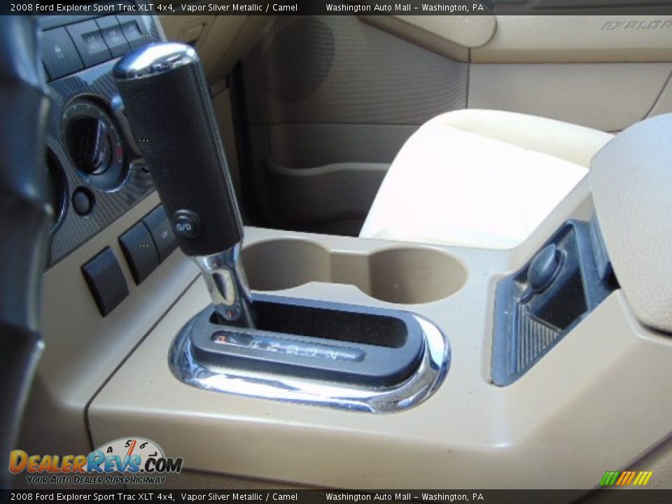 2008 Ford Explorer Sport Trac XLT 4x4 Vapor Silver Metallic / Camel Photo #15