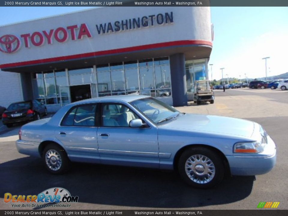 2003 Mercury Grand Marquis GS Light Ice Blue Metallic / Light Flint Photo #2