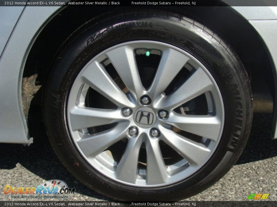 2012 Honda Accord EX-L V6 Sedan Alabaster Silver Metallic / Black Photo #9