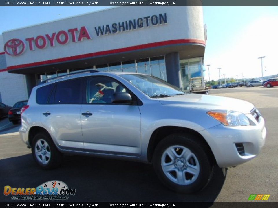 2012 Toyota RAV4 I4 4WD Classic Silver Metallic / Ash Photo #2