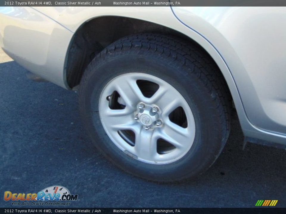 2012 Toyota RAV4 I4 4WD Classic Silver Metallic / Ash Photo #3