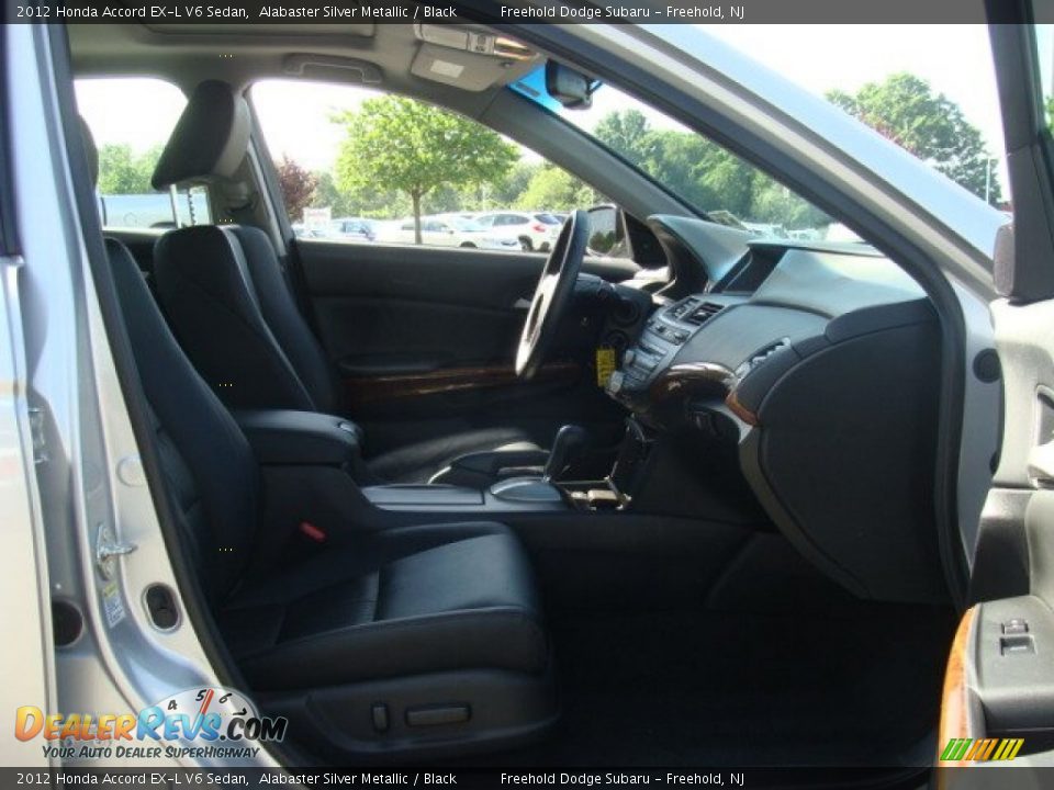2012 Honda Accord EX-L V6 Sedan Alabaster Silver Metallic / Black Photo #15