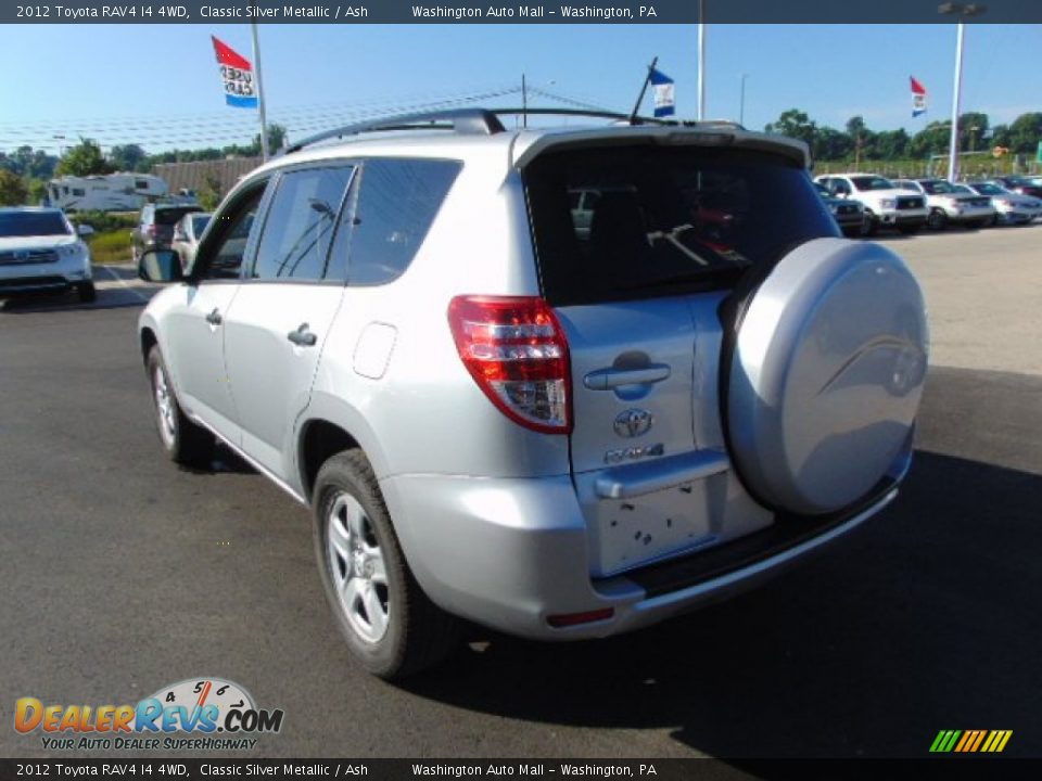 2012 Toyota RAV4 I4 4WD Classic Silver Metallic / Ash Photo #7