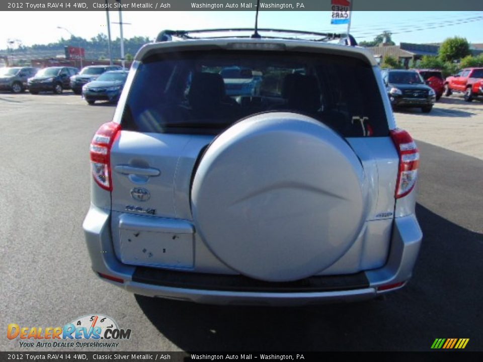 2012 Toyota RAV4 I4 4WD Classic Silver Metallic / Ash Photo #8