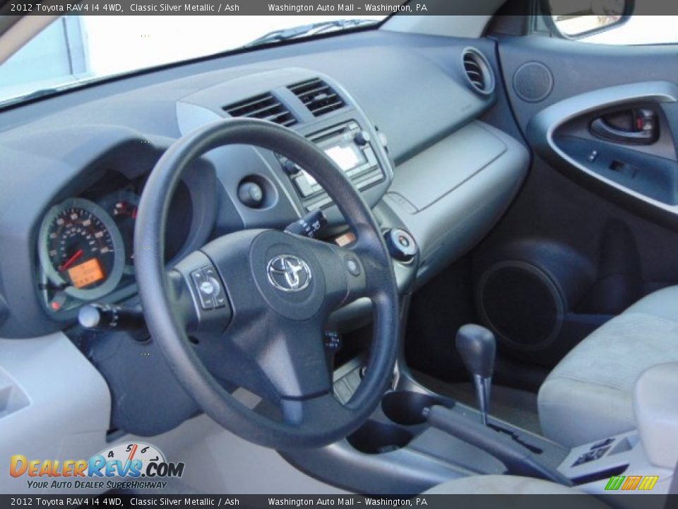 2012 Toyota RAV4 I4 4WD Classic Silver Metallic / Ash Photo #10