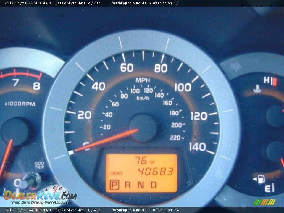 2012 Toyota RAV4 I4 4WD Classic Silver Metallic / Ash Photo #20