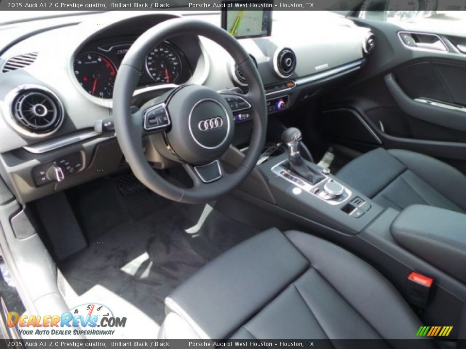 Black Interior - 2015 Audi A3 2.0 Prestige quattro Photo #10