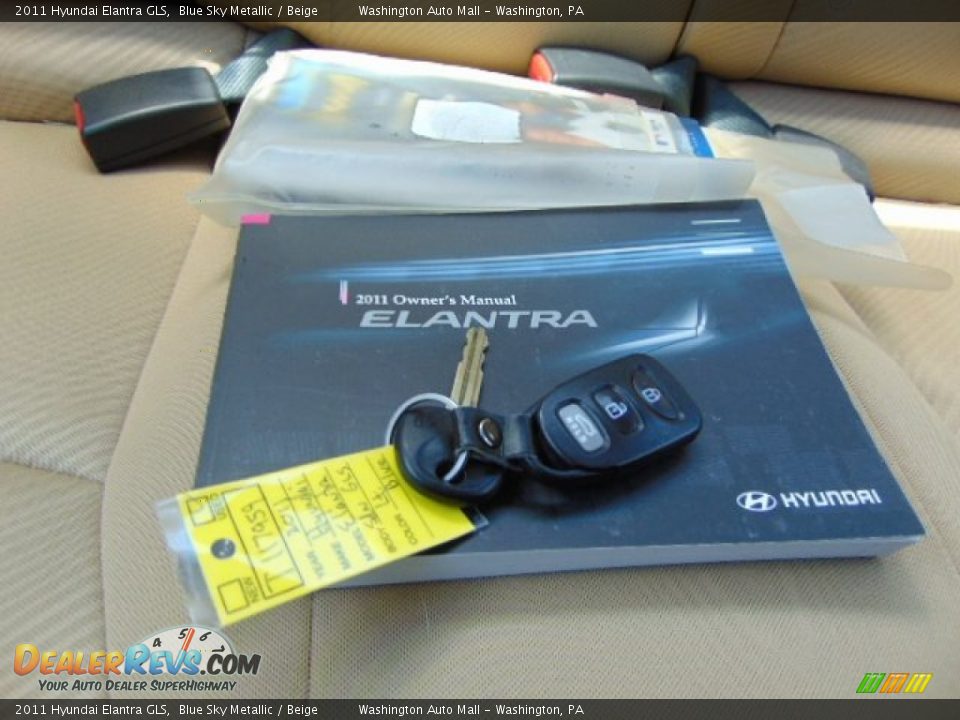 2011 Hyundai Elantra GLS Blue Sky Metallic / Beige Photo #18