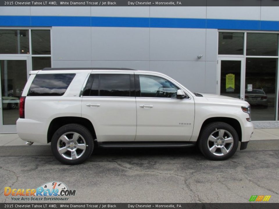 2015 Chevrolet Tahoe LT 4WD White Diamond Tricoat / Jet Black Photo #2