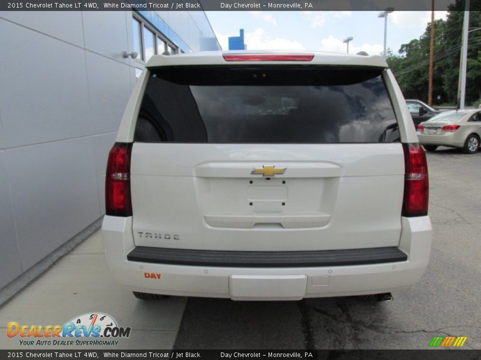2015 Chevrolet Tahoe LT 4WD White Diamond Tricoat / Jet Black Photo #5