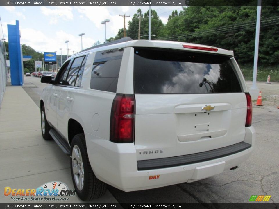 2015 Chevrolet Tahoe LT 4WD White Diamond Tricoat / Jet Black Photo #6
