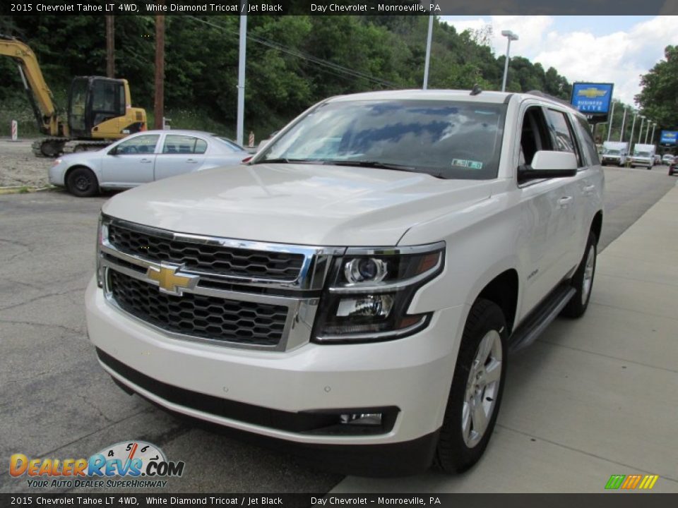 2015 Chevrolet Tahoe LT 4WD White Diamond Tricoat / Jet Black Photo #7